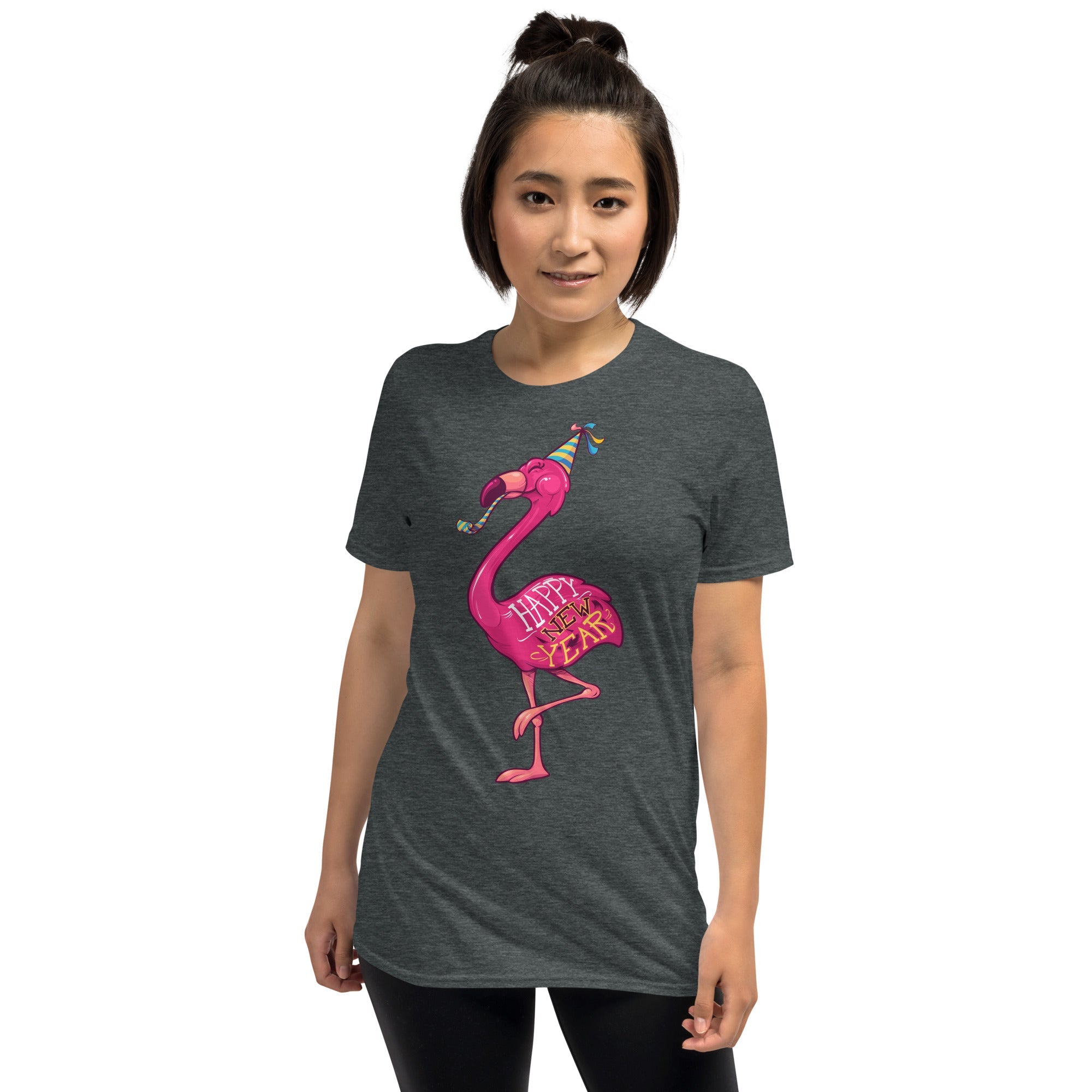 Original The Popular Flamingo Happy New Year T-Shirt