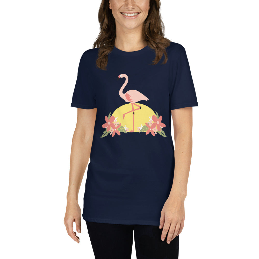 Flamingo Flower T-Shirt