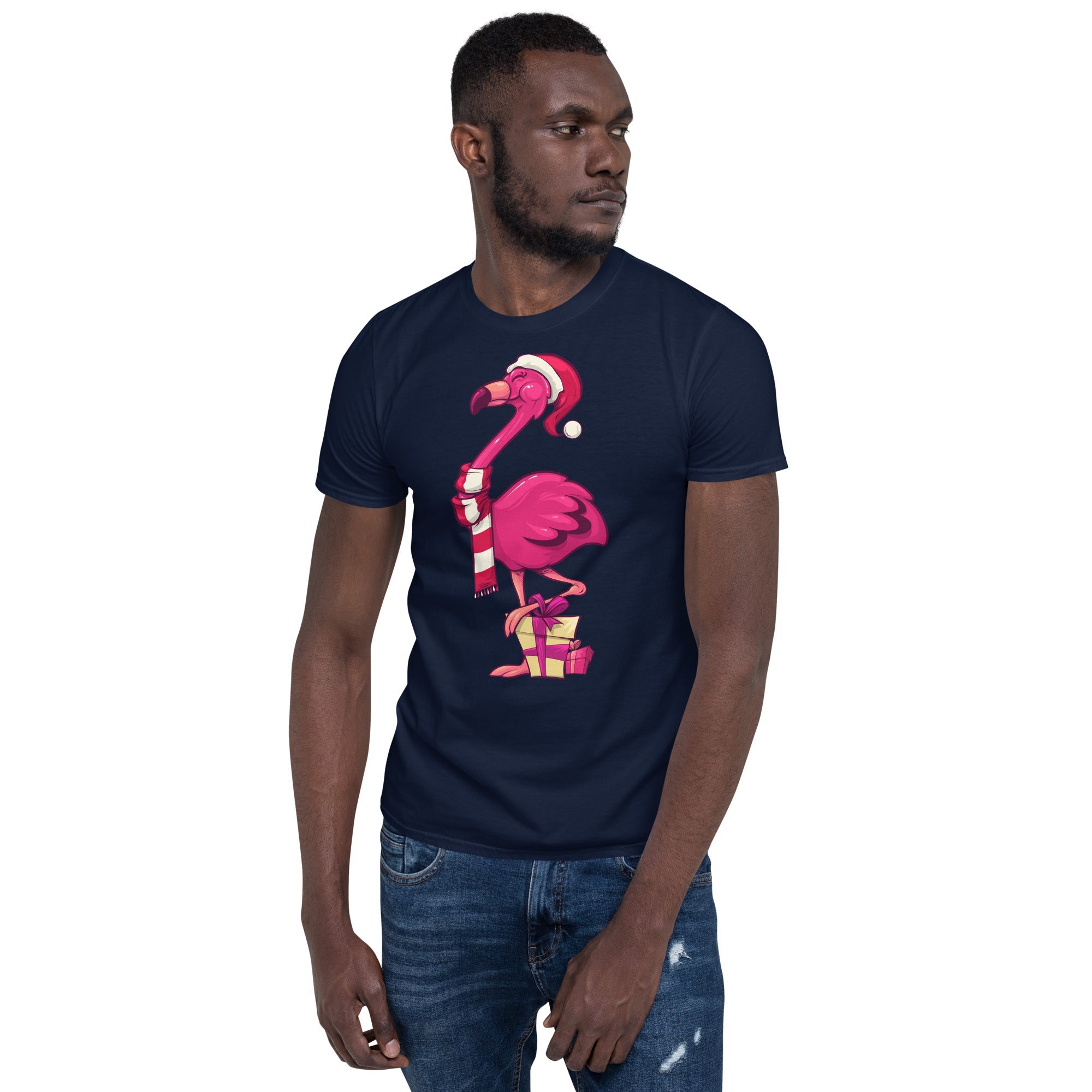 Original The Popular Flamingo Christmas T-Shirt