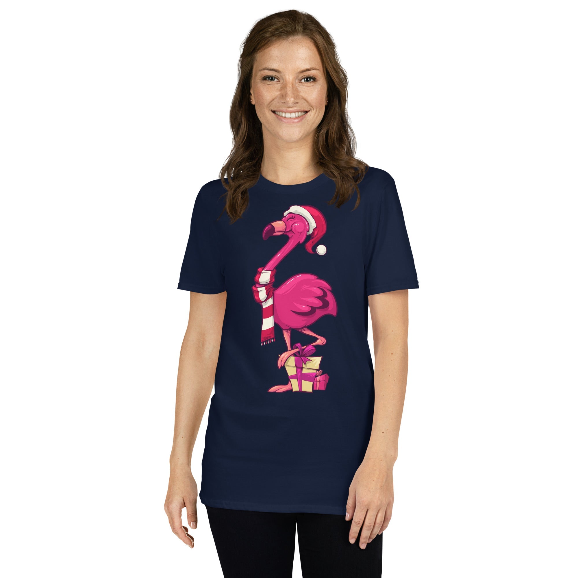 Original The Popular Flamingo Christmas T-Shirt