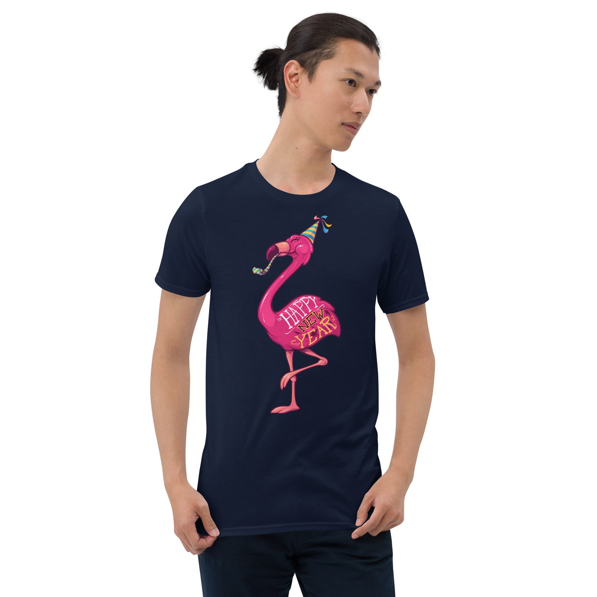 Original The Popular Flamingo Happy New Year T-Shirt