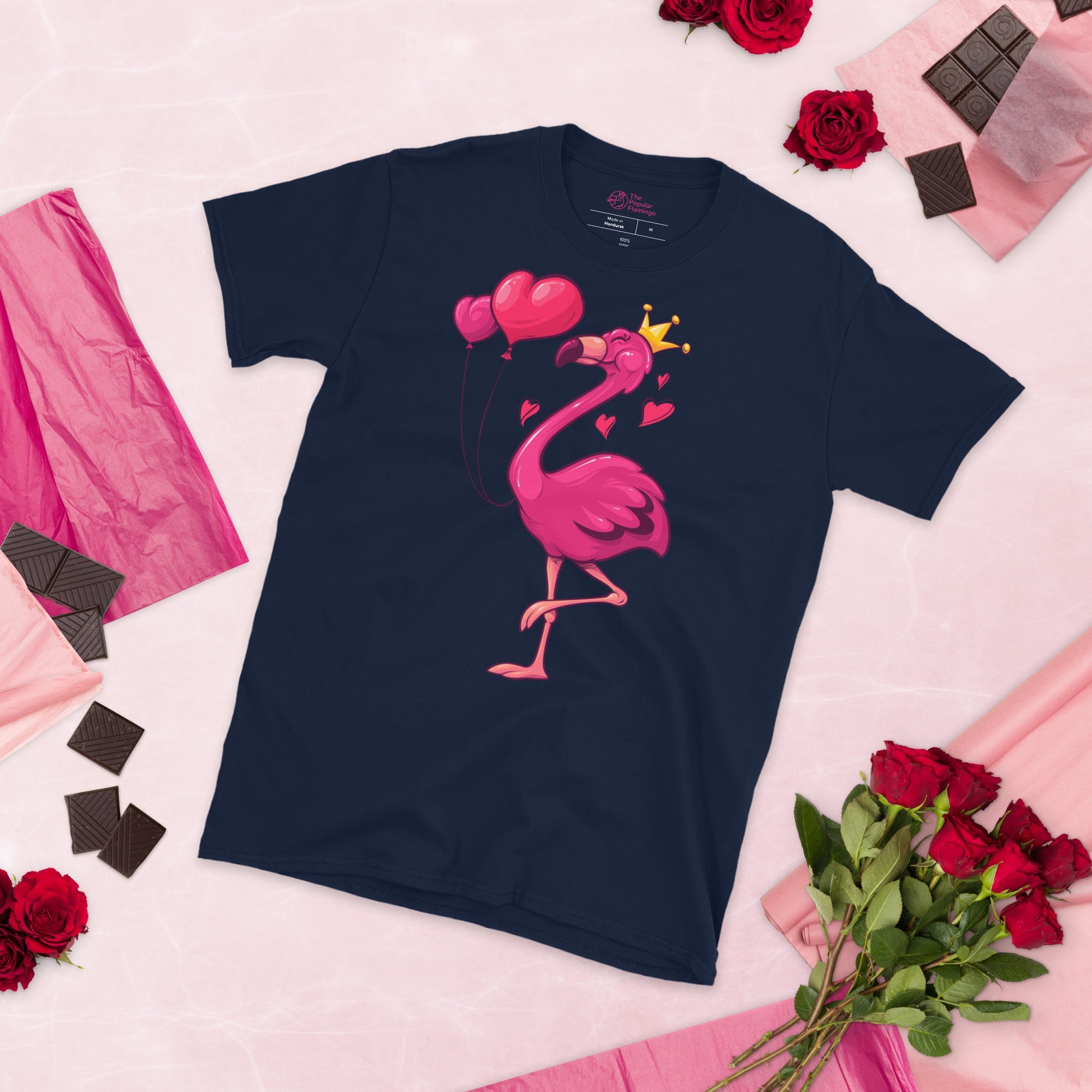 Original The Popular Flamingo Valentine's Day T-Shirt