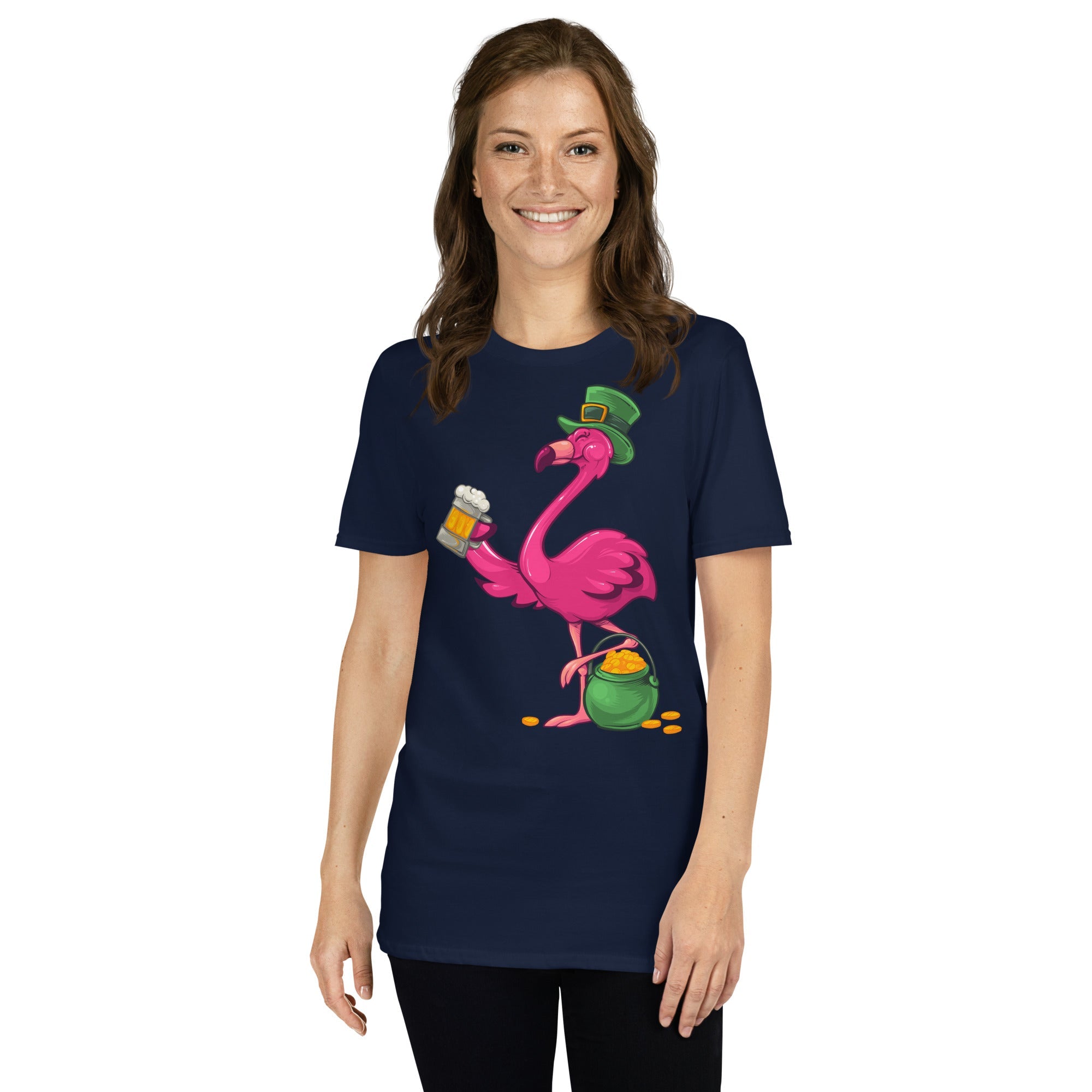 Original The Popular Flamingo St. Patrick's Day T-Shirt