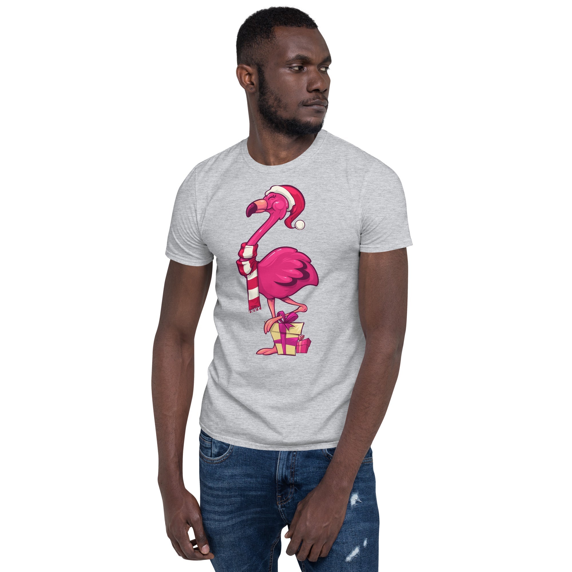 Original The Popular Flamingo Christmas T-Shirt