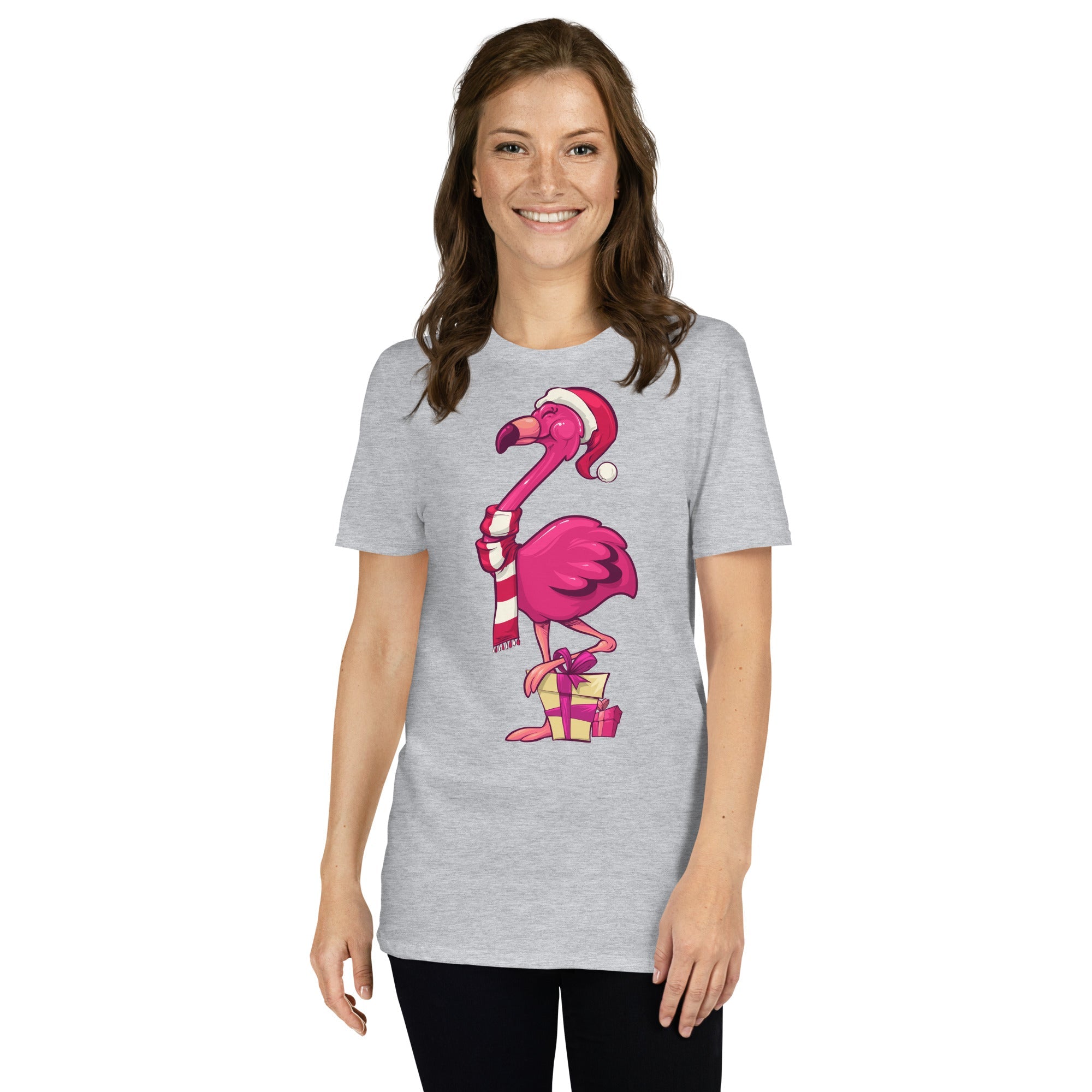 Original The Popular Flamingo Christmas T-Shirt