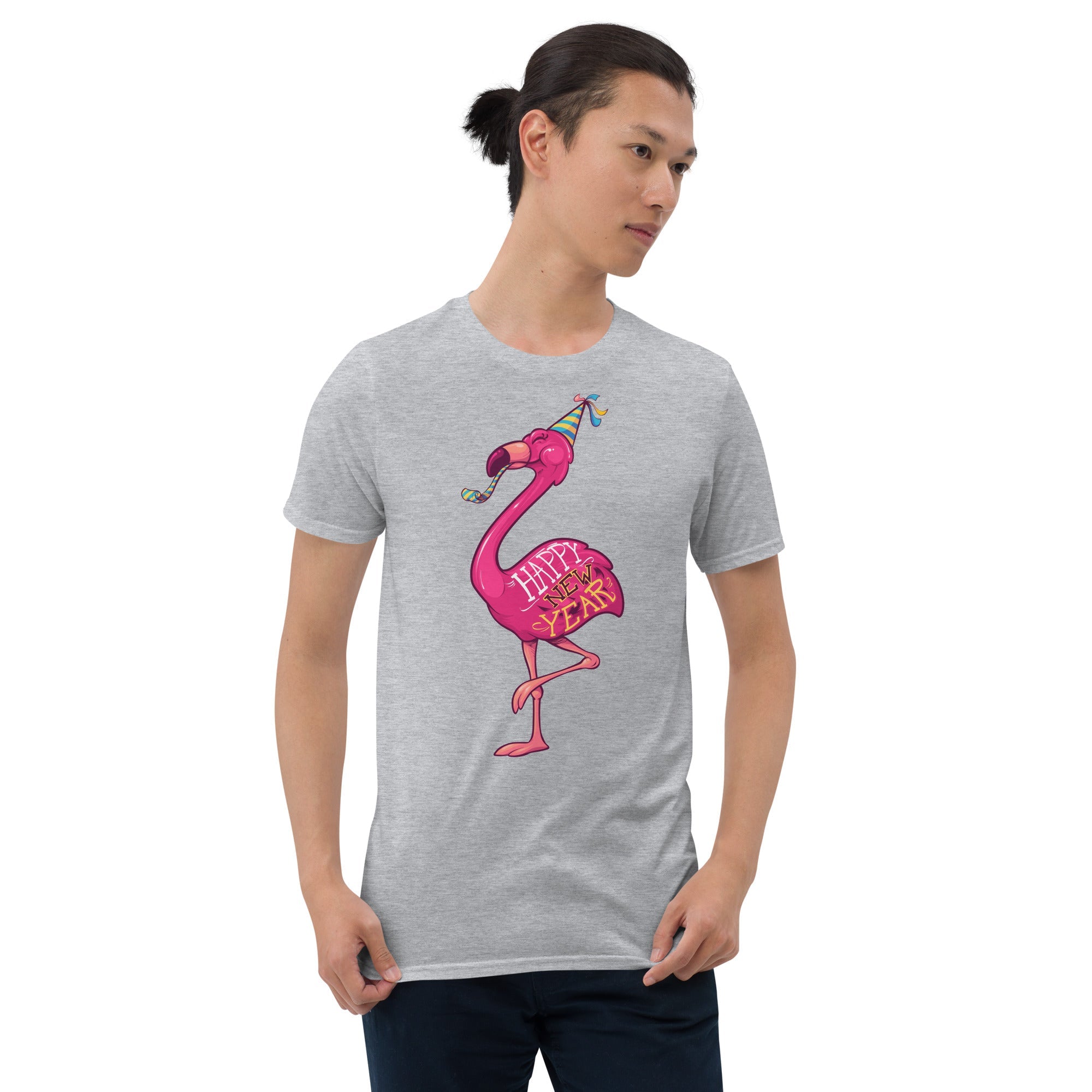 Original The Popular Flamingo Happy New Year T-Shirt