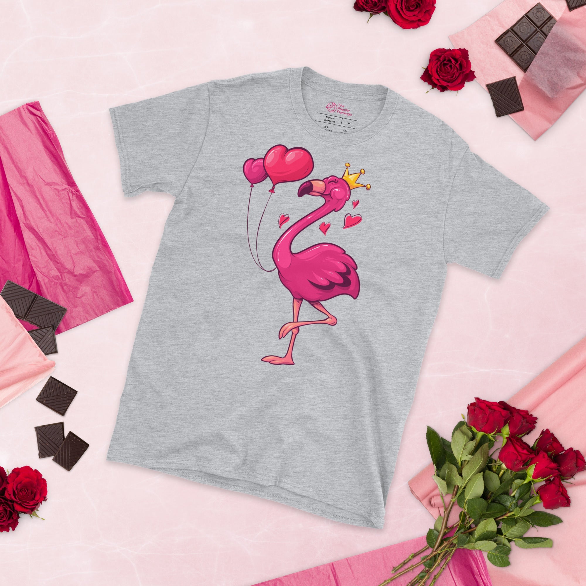 Original The Popular Flamingo Valentine's Day T-Shirt