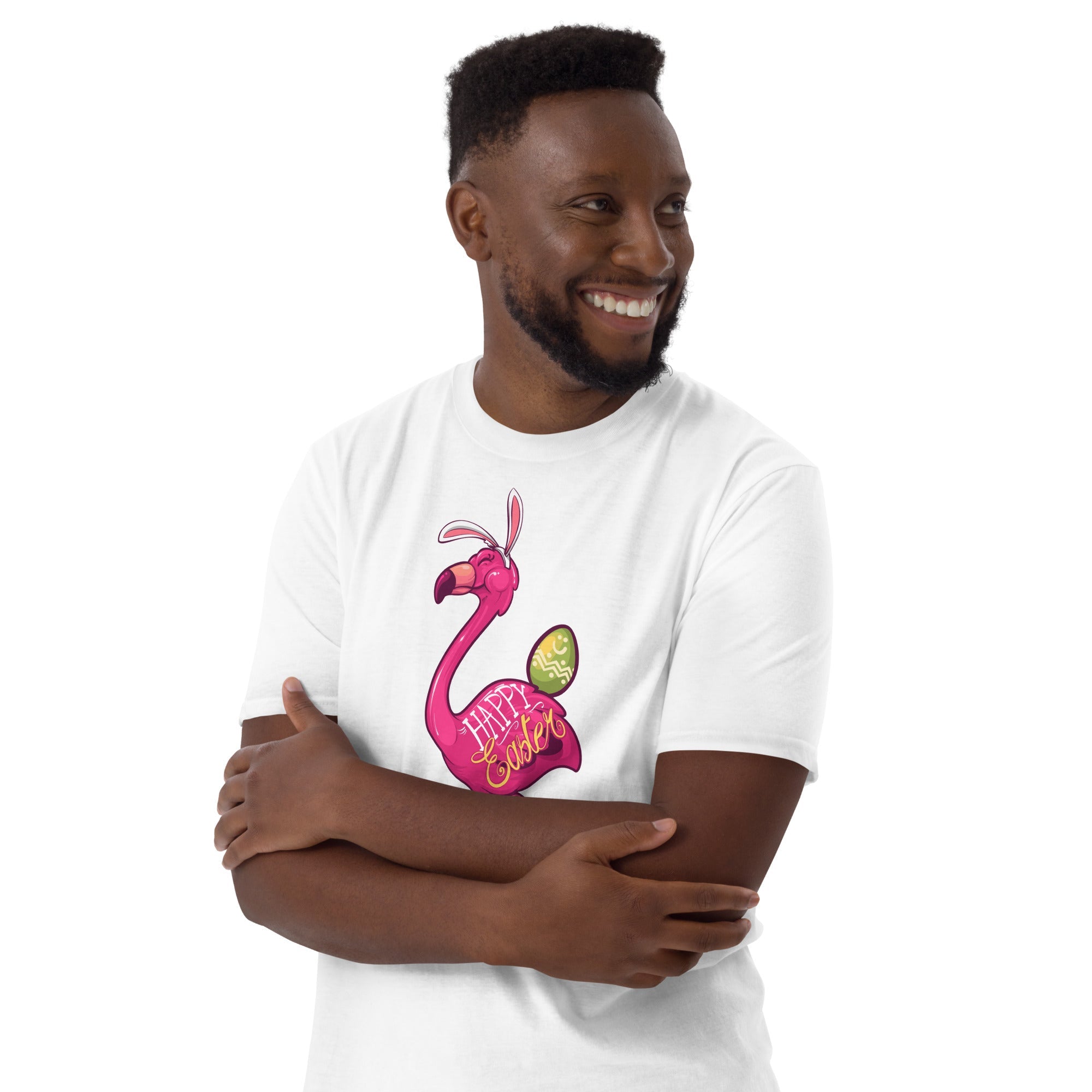 Original The Popular Flamingo Happy Easter T-Shirt