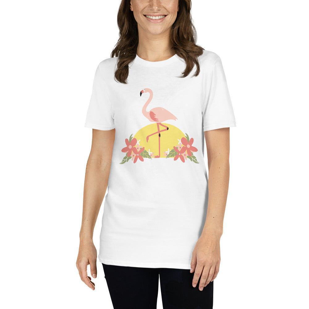 Flamingo Flower T-Shirt