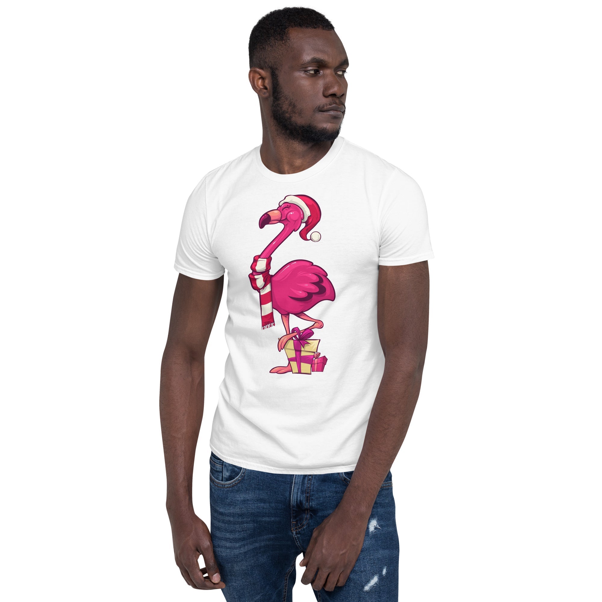 Original The Popular Flamingo Christmas T-Shirt