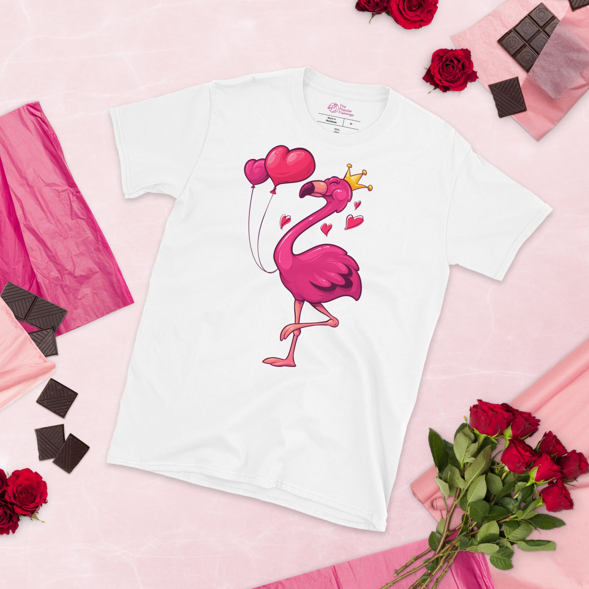 Original The Popular Flamingo Valentine's Day T-Shirt