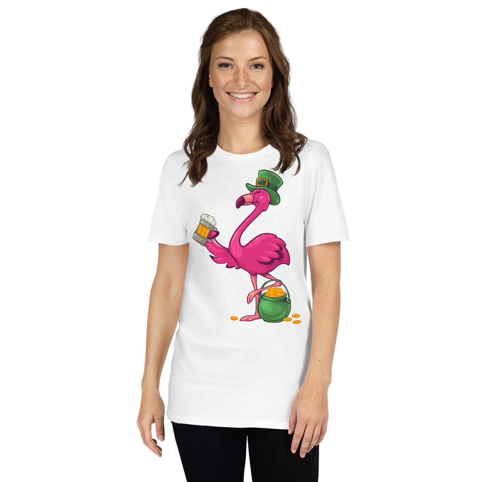 Original The Popular Flamingo St. Patrick's Day T-Shirt