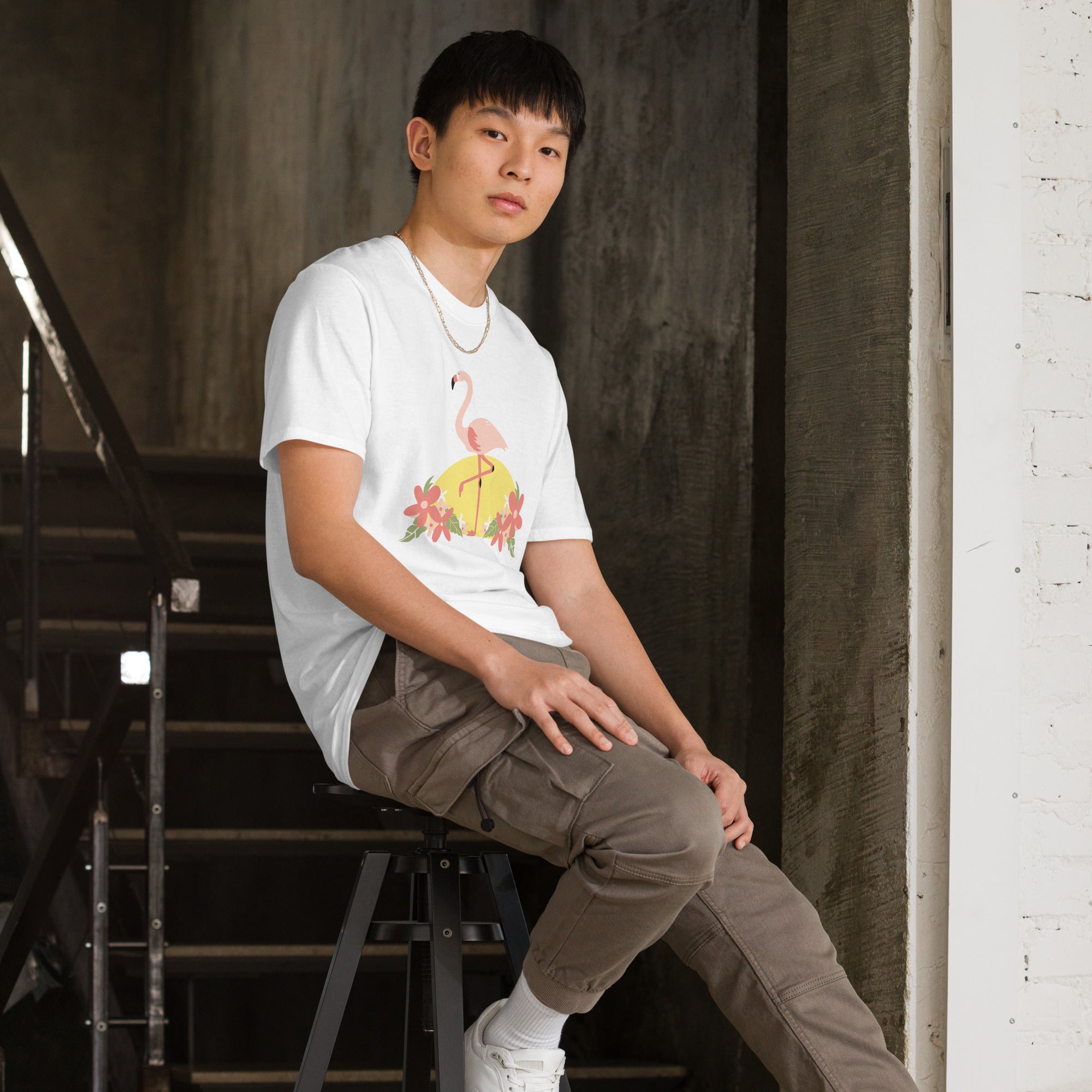 Flamingo Flower T-Shirt