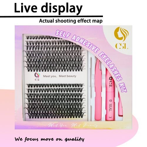 Upgraded Version: 30D+40D Self-Adhesive Eyelash Extension Kit by CSL