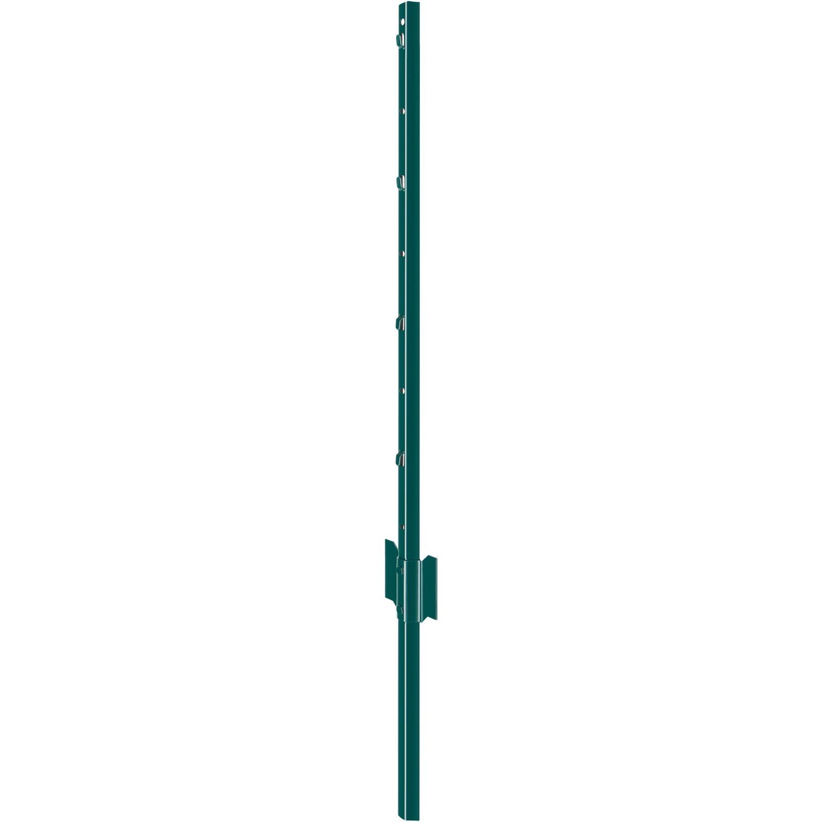 VEVOR 3 Feet Fence Post 10 Pack T-Post Heavy Duty Metal Fence Posts Green