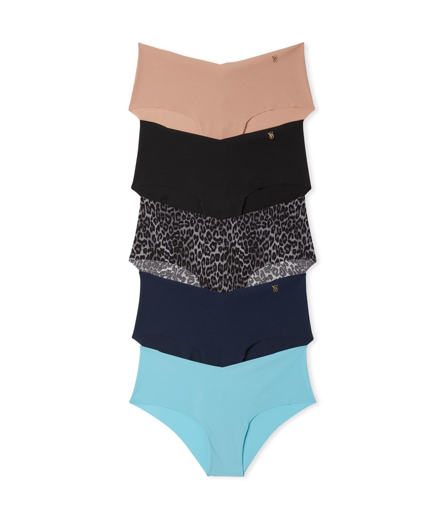 Victoria's Secret Women's No Show Cheeky Underwear, Minimal Coverage Panties for Women, Multi Pack (XS-XXL)