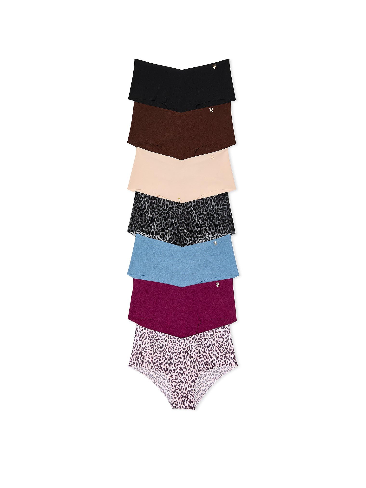 Victoria's Secret Women's No Show Cheeky Underwear, Minimal Coverage Panties for Women, Multi Pack (XS-XXL)