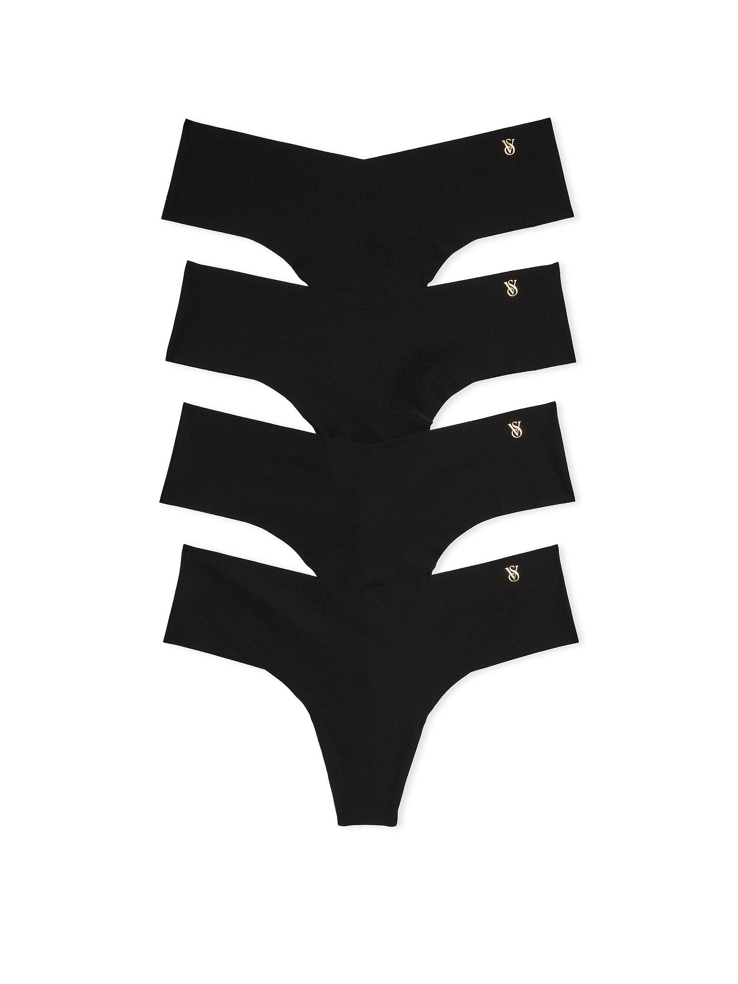 Victoria's Secret Women's No Show Thong Underwear, Panties for Women, Multi Pack (XS-XXL)