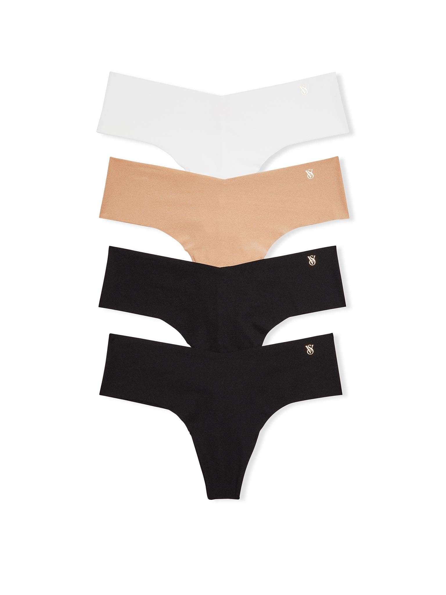 Victoria's Secret Women's No Show Thong Underwear, Panties for Women, Multi Pack (XS-XXL)