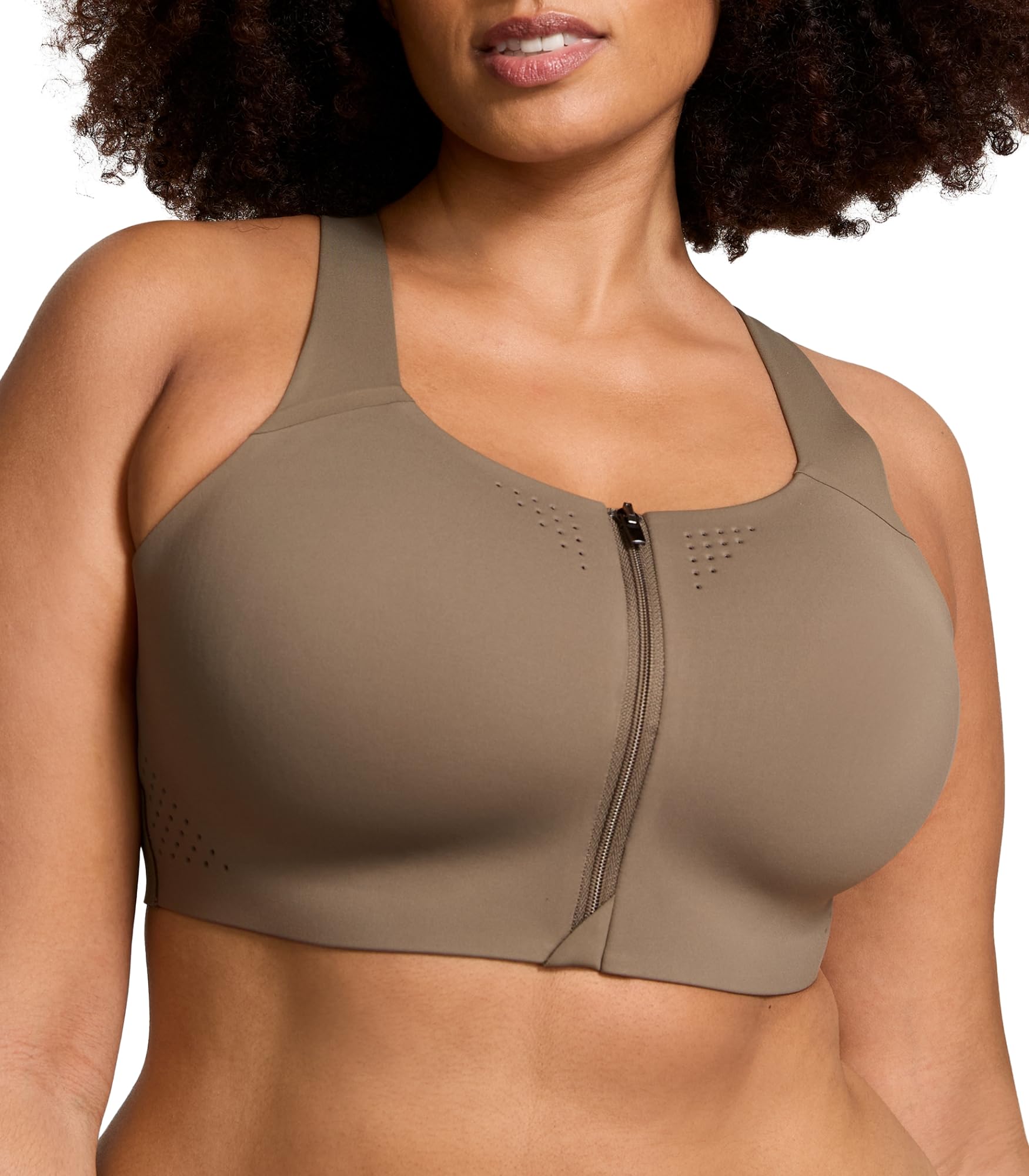 Victoria's Secret Women's VSX Featherweight Max Front Close Sports Bra, High Impact (32A-38DD)