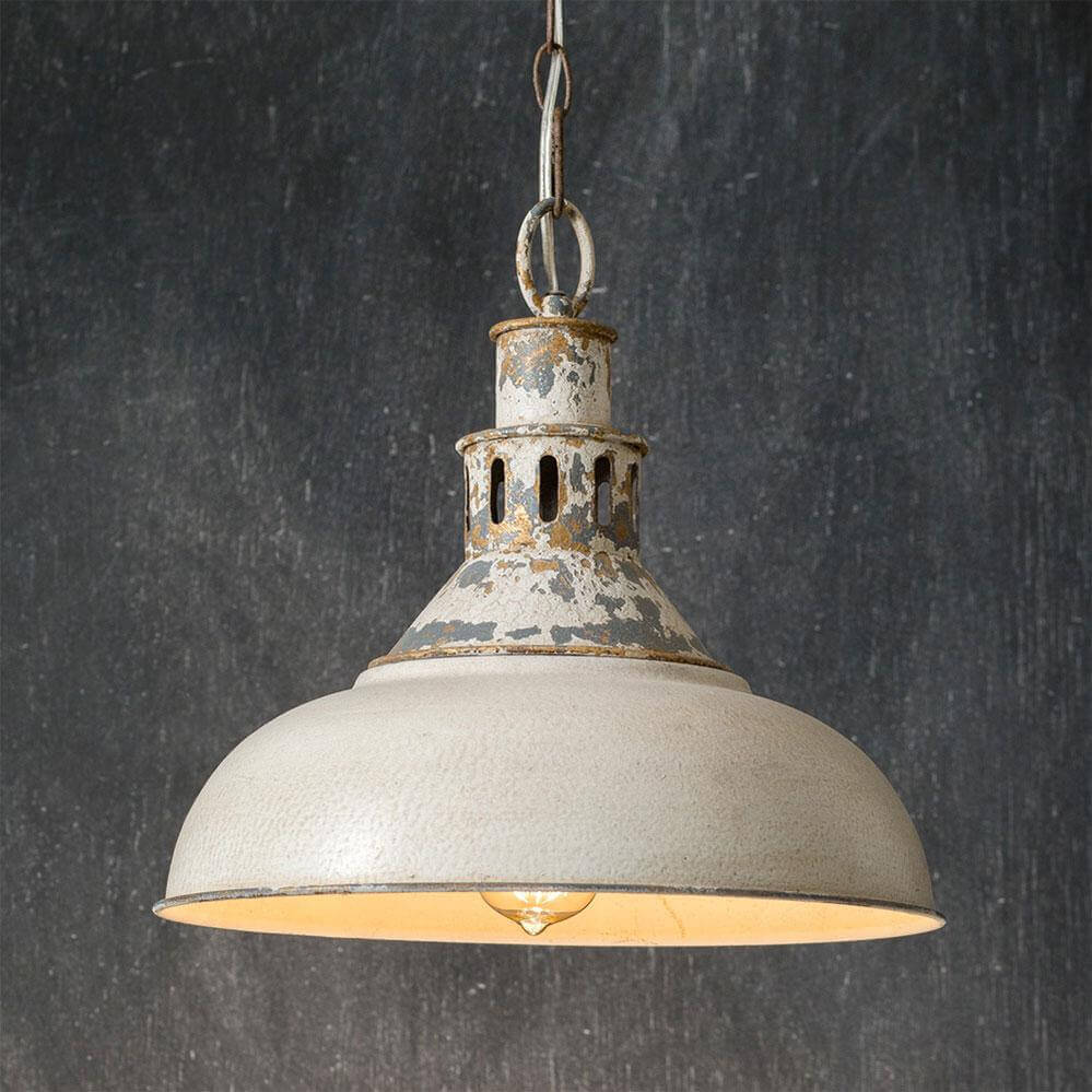 Vintage Farmhouse Metal Pendant Light