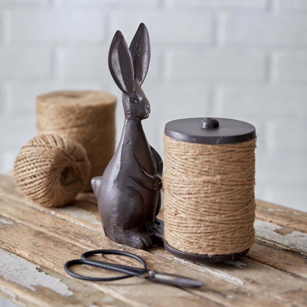Vintage Rabbit Twine Holder and Scissors