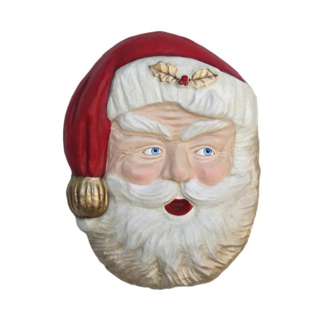 Vintage Santa 21" Paper Mache Wall Decor