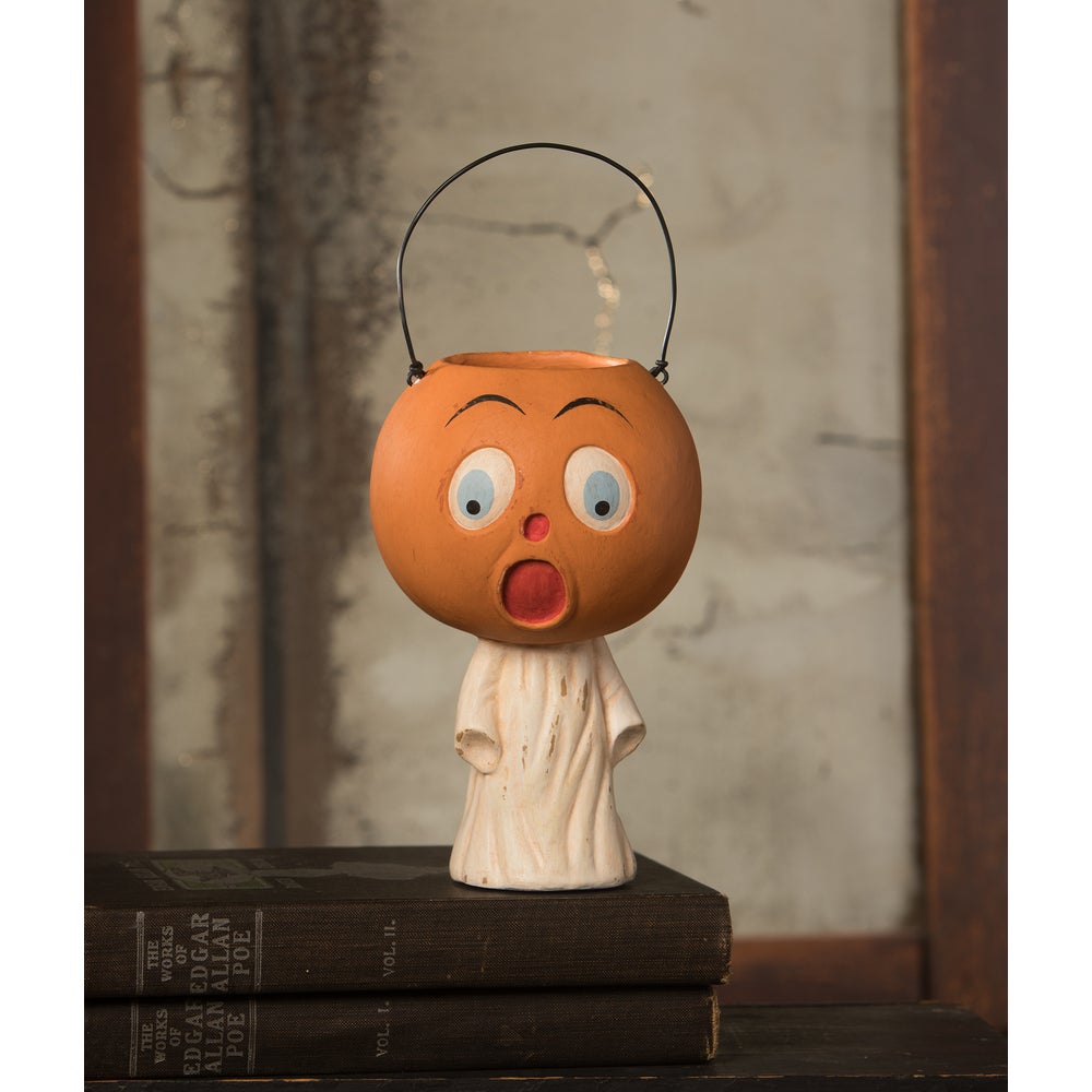 Vintage Scared Pumpkin Ghost by Bethany Lowe Designs