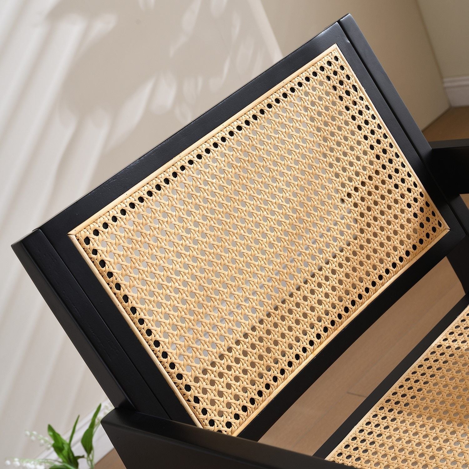 Vintage Solid Wood Rattan Chair, Arm Chair,Dining Chiar, For Dining Room, living Room, Outdoor, Natural