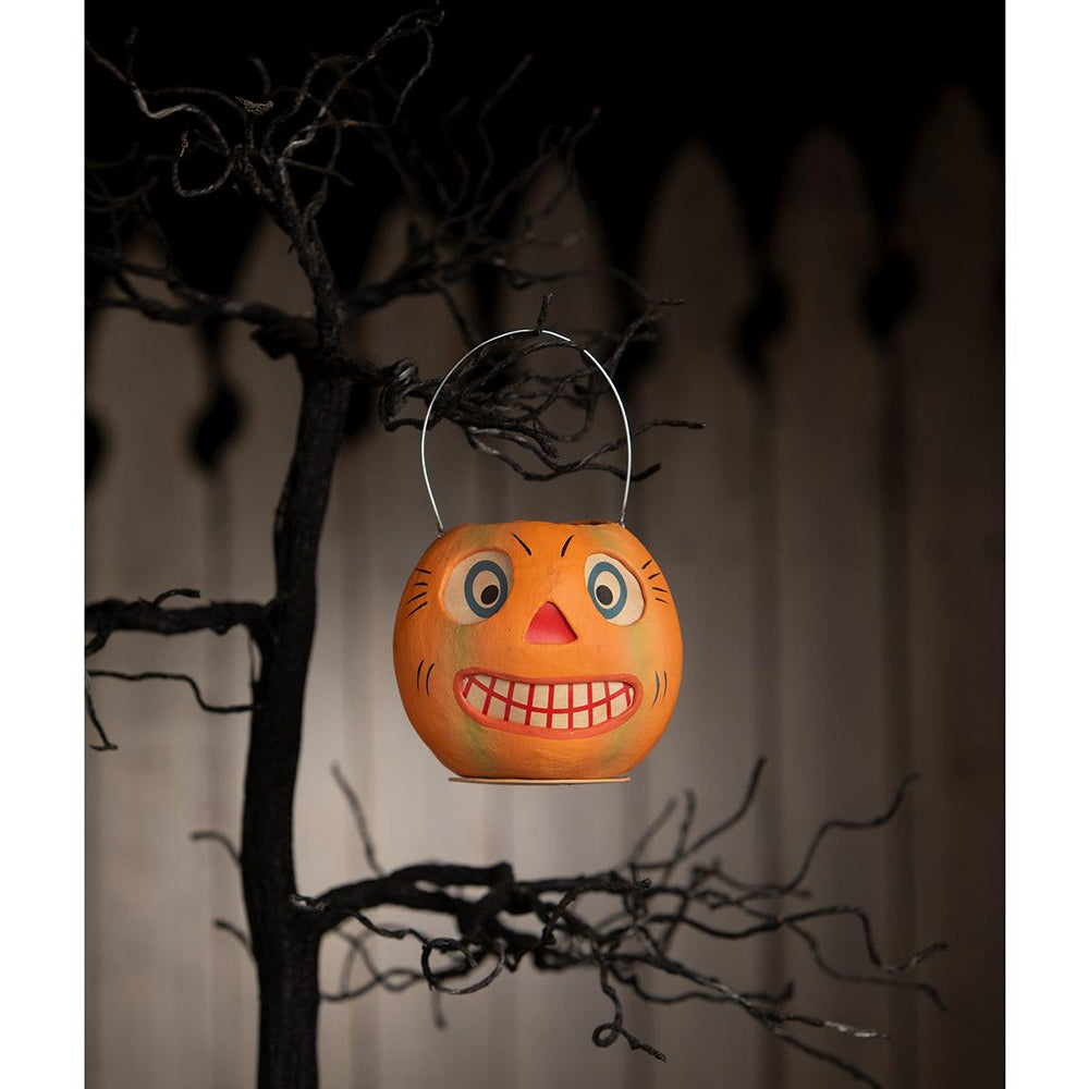 Vintage Striped Pumpkin Bucket by Bethany Lowe Designs