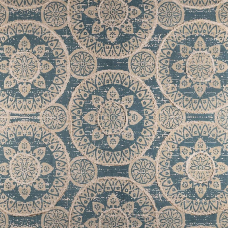 Vintage Boho Sun Pattern Handwoven Rug