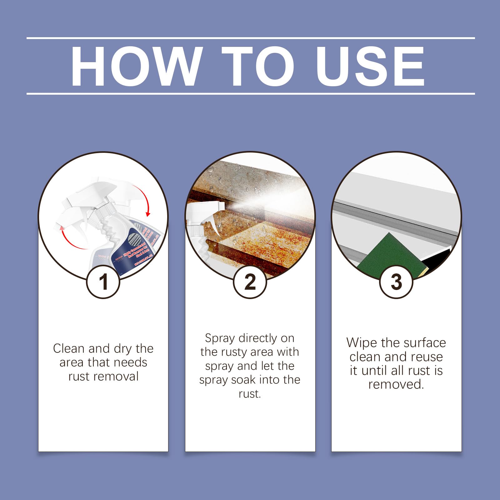 Viyshop Rust Remover, Peony Rust Remover, Heavy Duty RustRemover for Metal, Heavy Duty MetalRustRemover, HeavyDuty Metal RustRemover Spray, High-Speed Rust Powerful RustRemover forMetal (1)