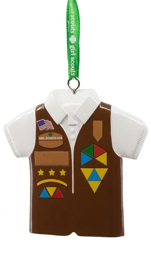 Girl Scouts Of The USA Vest Ornament - Blue