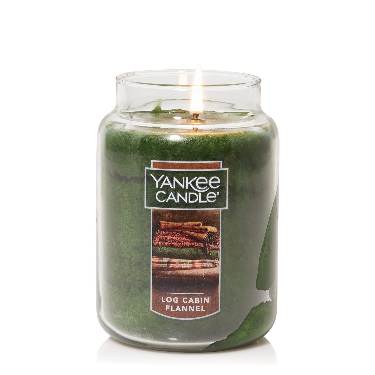 Yankee Candle Original Jar Candle -  Log Cabin Flannel - Large