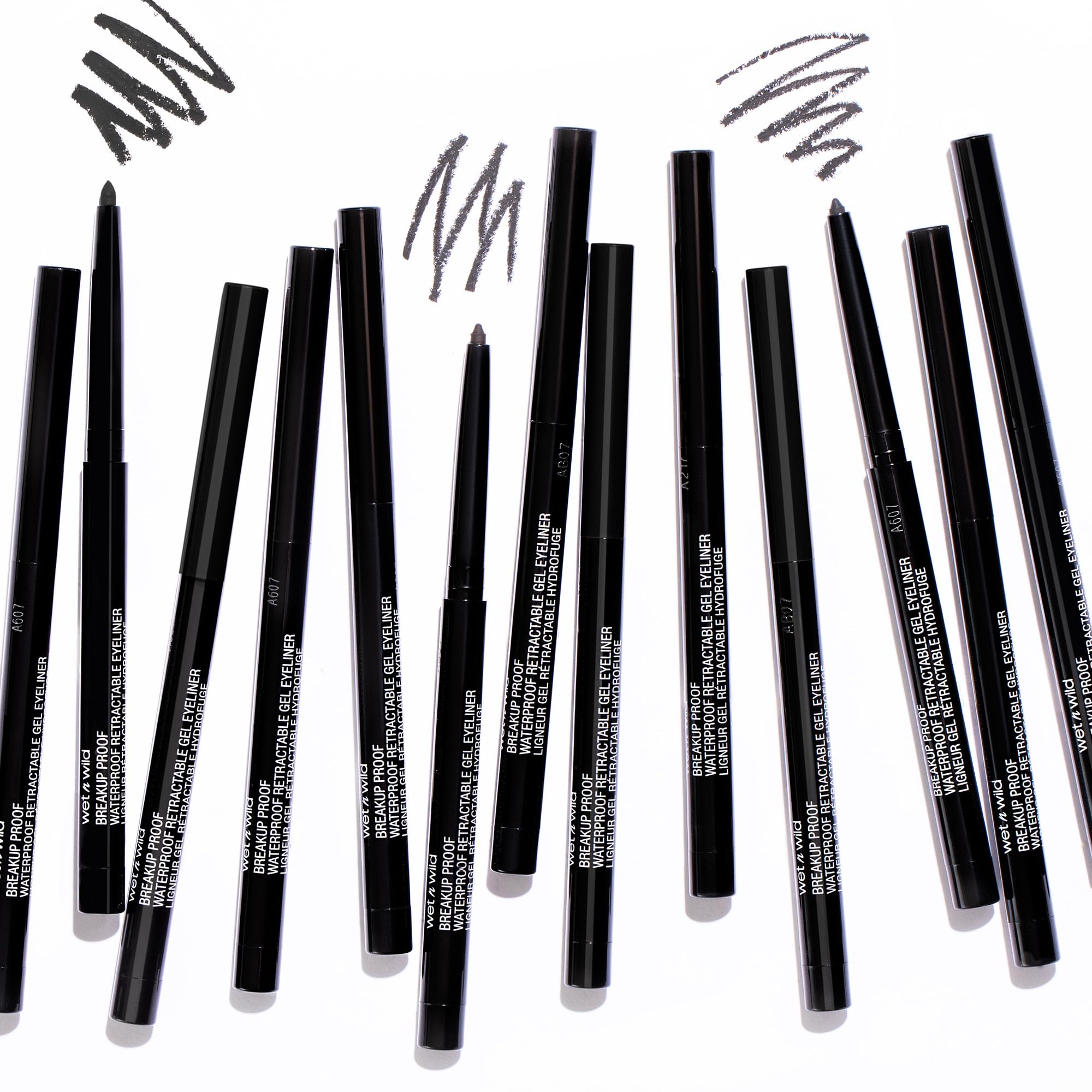 wet n wild Mega Last Breakup Proof Retractable Eyeliner - Waterproof 16-Hour Long-Lasting Wear, Cruelty-Free & Vegan - Blackest Black