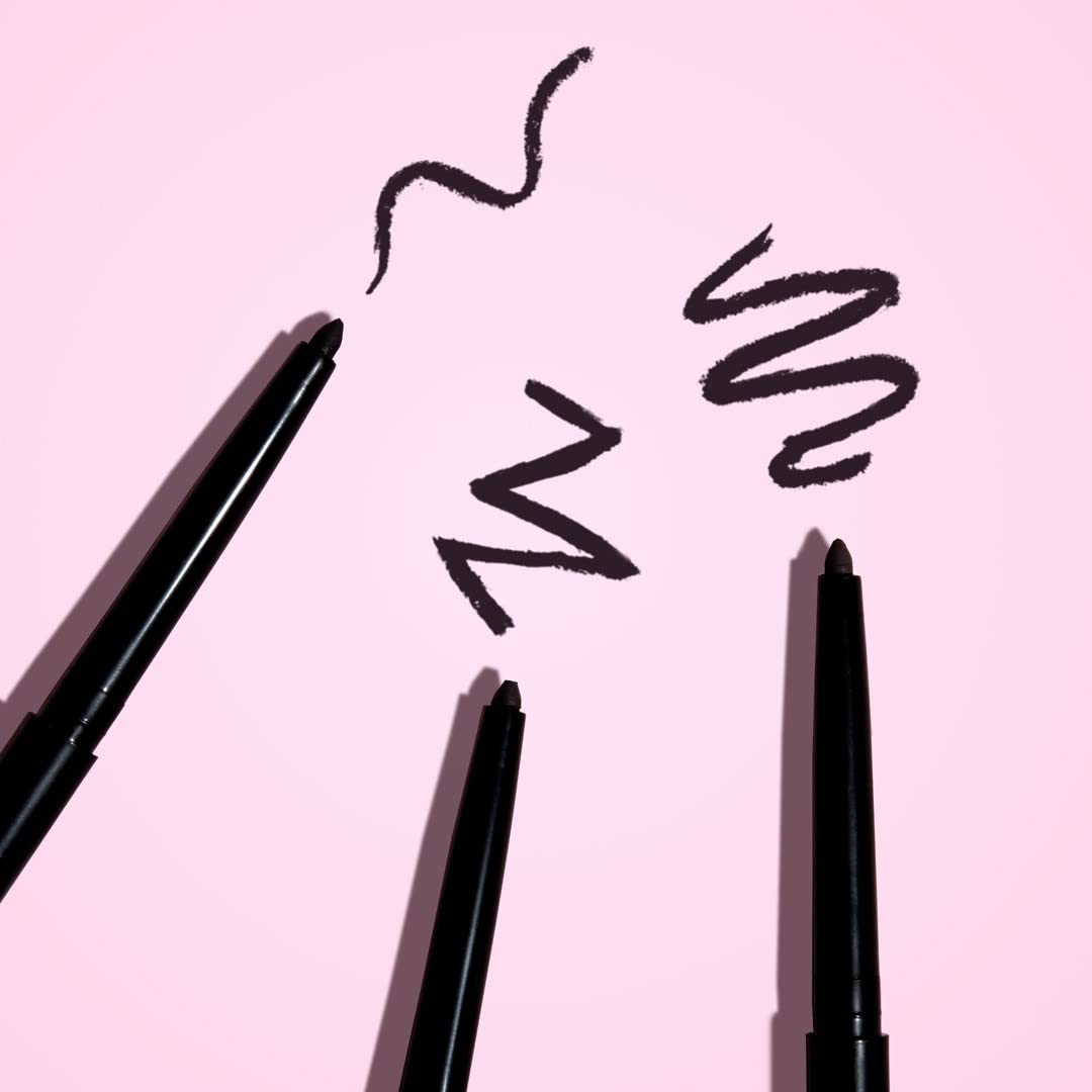 wet n wild Mega Last Breakup Proof Retractable Eyeliner - Waterproof 16-Hour Long-Lasting Wear, Cruelty-Free & Vegan - Blackest Black