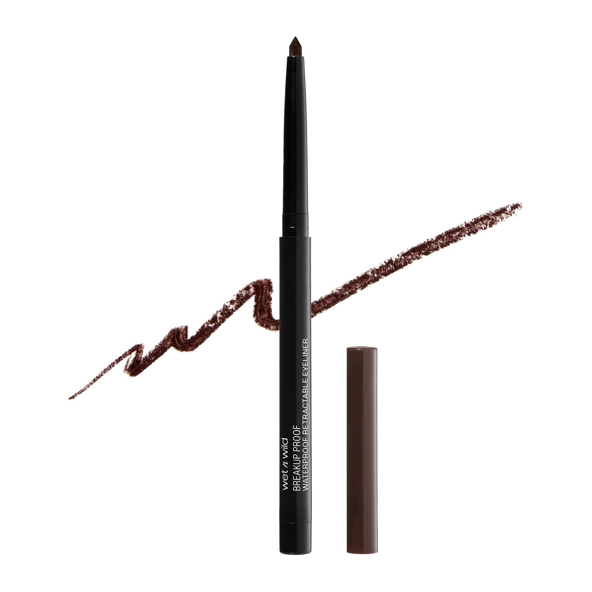 wet n wild Mega Last Breakup Proof Retractable Eyeliner - Waterproof 16-Hour Long-Lasting Wear, Cruelty-Free & Vegan - Blackest Black