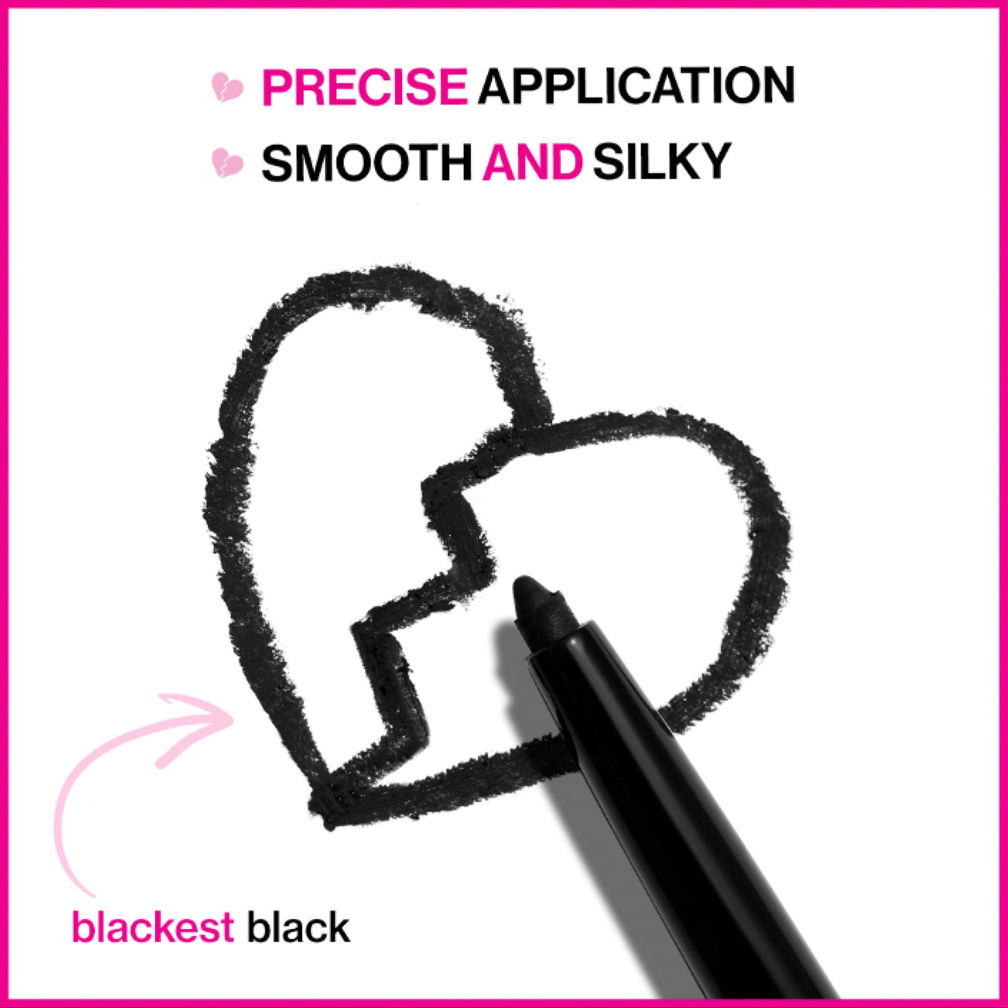 wet n wild Mega Last Breakup Proof Retractable Eyeliner - Waterproof 16-Hour Long-Lasting Wear, Cruelty-Free & Vegan - Blackest Black