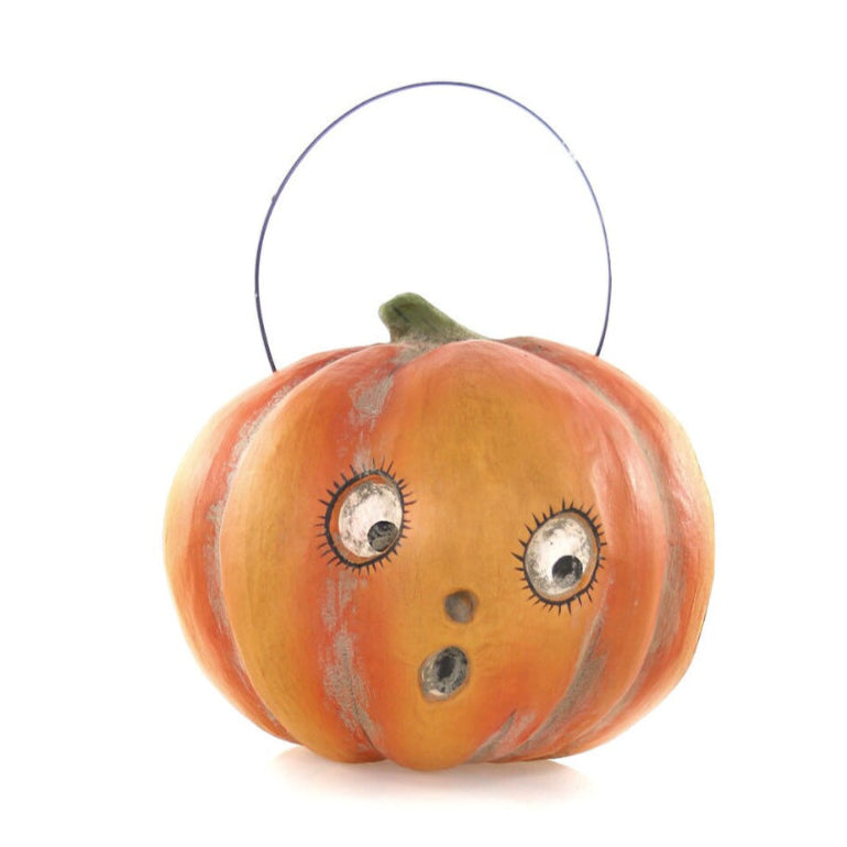 What A Fright Paper Mache Halloween Candy Bucket - Shipping Mid-September