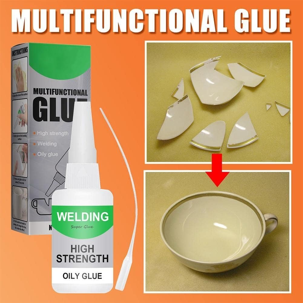 Whimsyard Glue, Oily Glue Mighty UniversalGlue, Beyond Draw Glues,Welding High- Strength OilyGlue - Super Glues,High Strength OilyGlue for Everything, Shoes, Metal, Plastic, Wood, Leather, Glass (2)