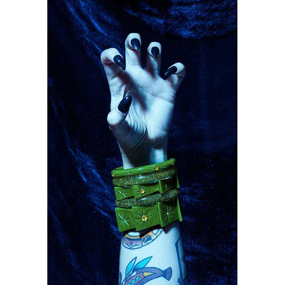 Wide Enchanted Bangle by Splendette