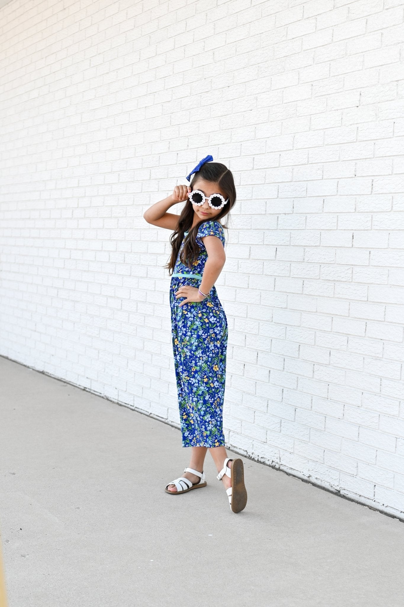 Wide Leg Romper in Wildflowers
