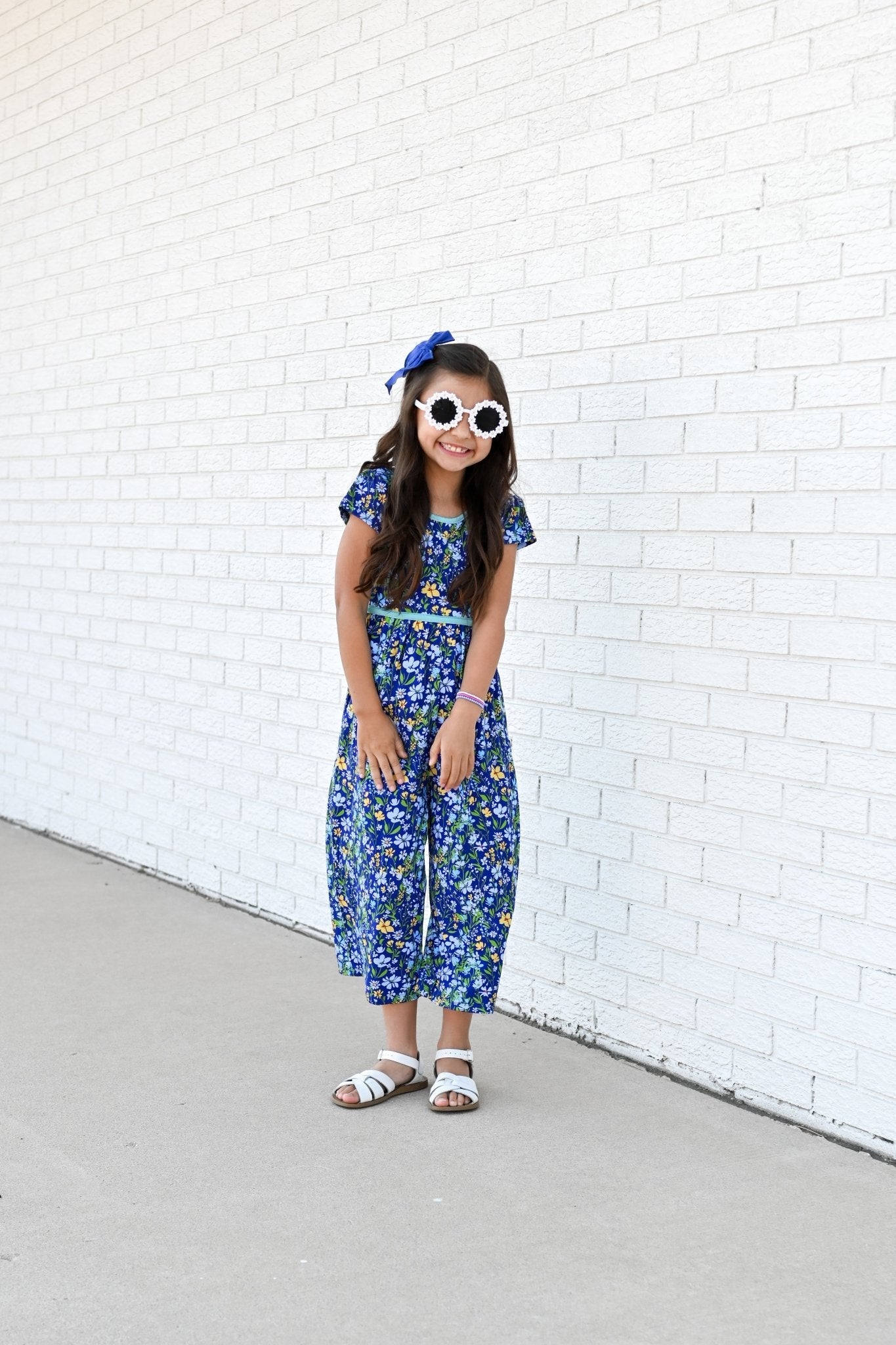 Wide Leg Romper in Wildflowers