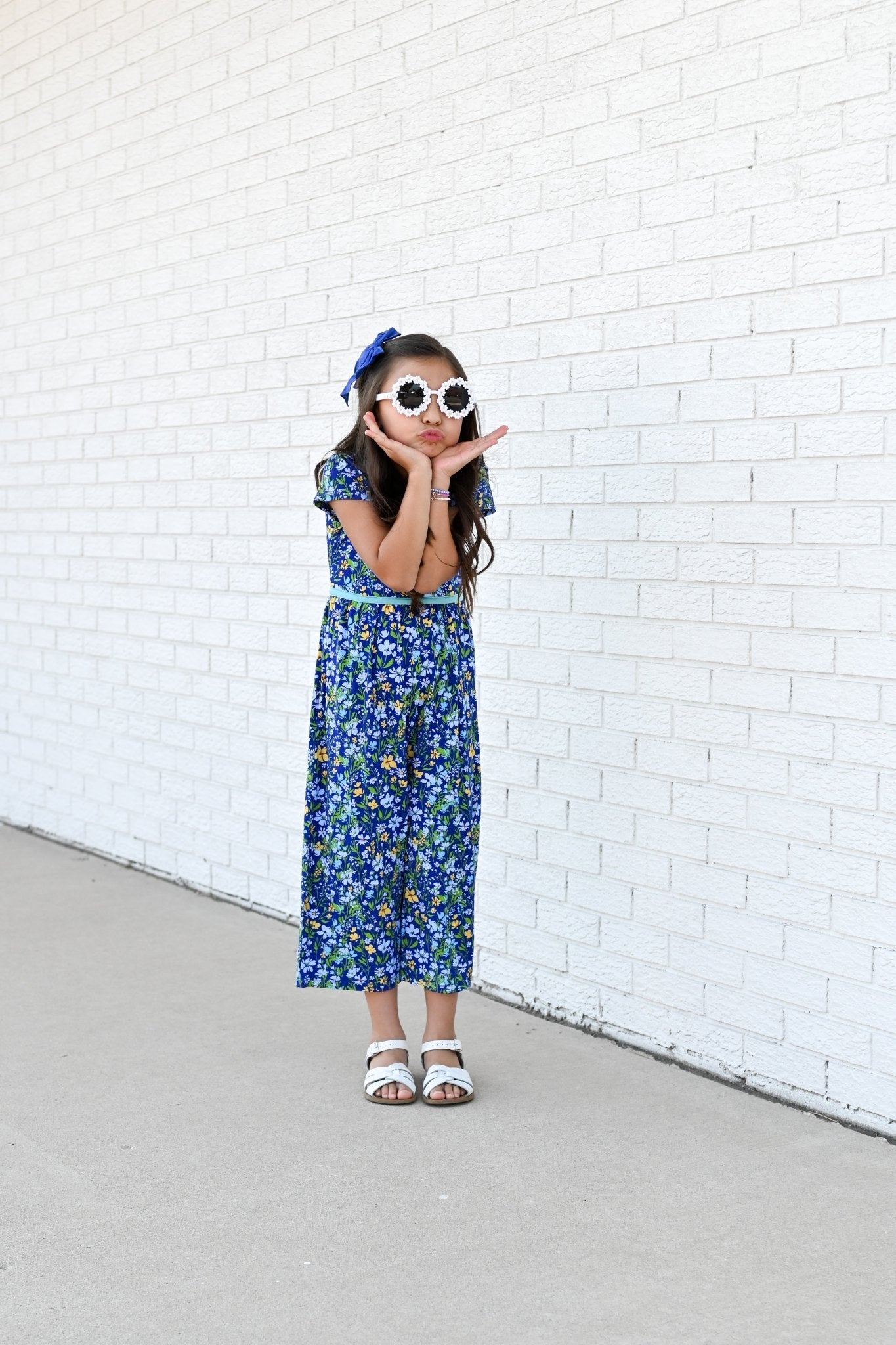 Wide Leg Romper in Wildflowers