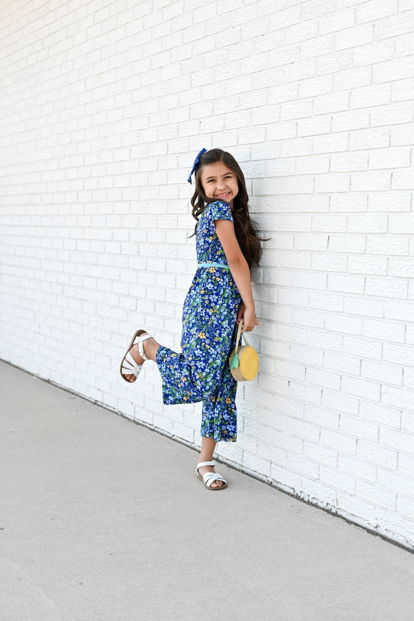 Wide Leg Romper in Wildflowers