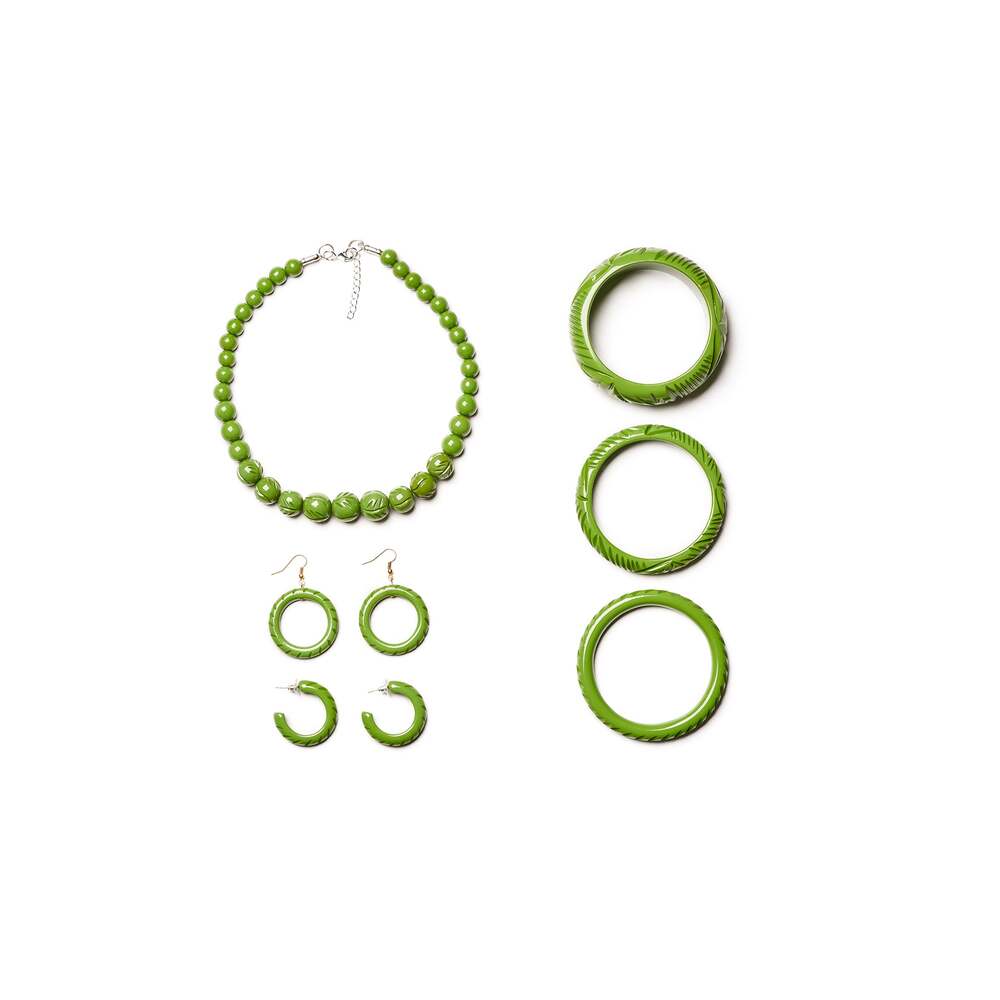 Wide Palm Heavy Carve Medium Bangle by Splendette