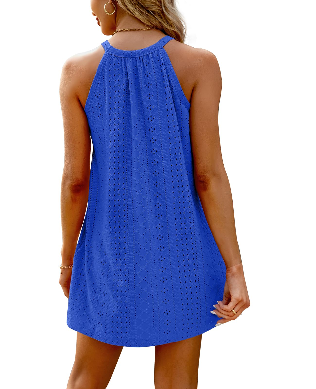 WIHOLL Swimsuit Cover Up for Women Crochet Hollow Out Summer Dresses for Women 2025