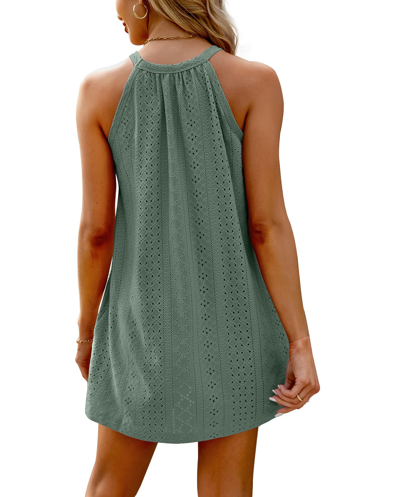 WIHOLL Swimsuit Cover Up for Women Crochet Hollow Out Summer Dresses for Women 2025