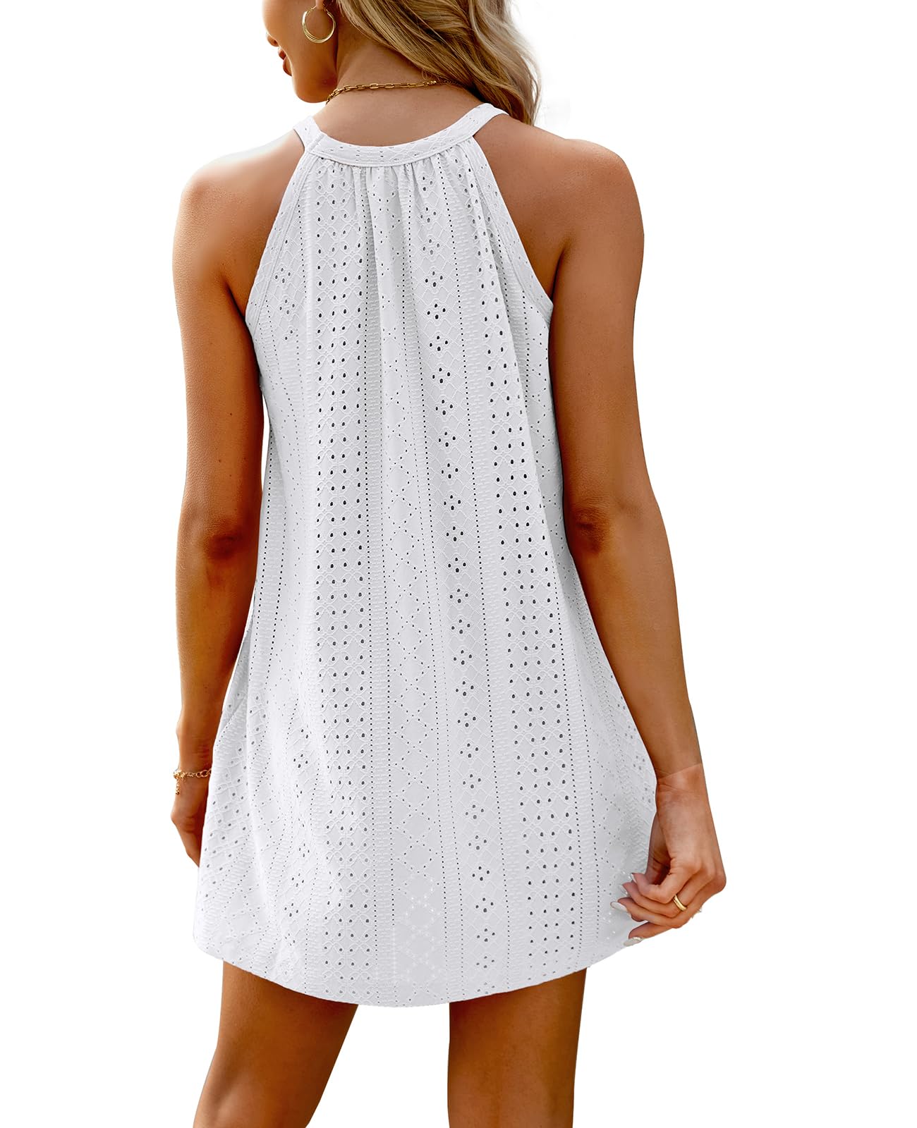 WIHOLL Swimsuit Cover Up for Women Crochet Hollow Out Summer Dresses for Women 2025