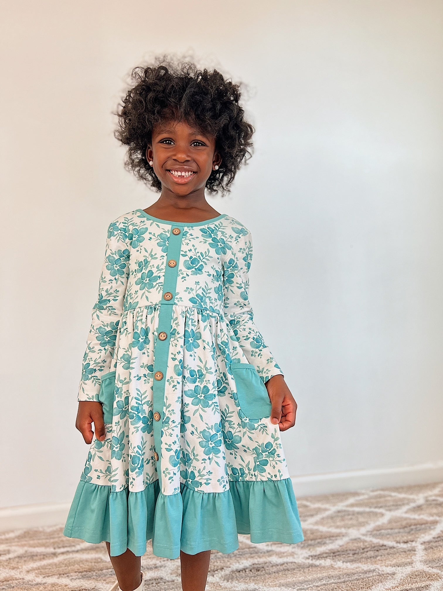 Winter Floral Annie Dress